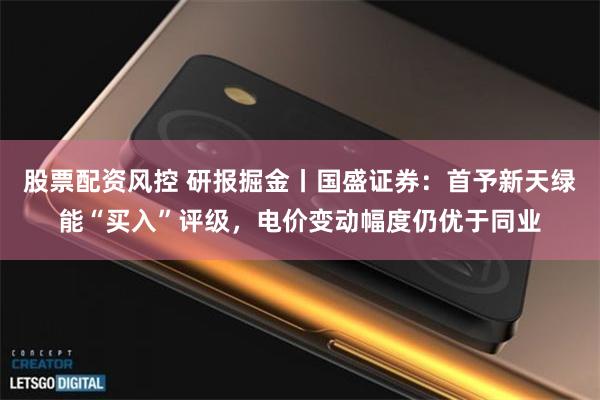 股票配资风控 研报掘金丨国盛证券：首予新天绿能“买入”评级，电价变动幅度仍优于同业