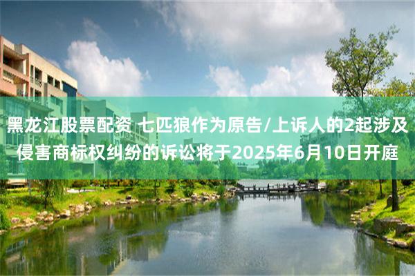 黑龙江股票配资 七匹狼作为原告/上诉人的2起涉及侵害商标权纠纷的诉讼将于2025年6月10日开庭