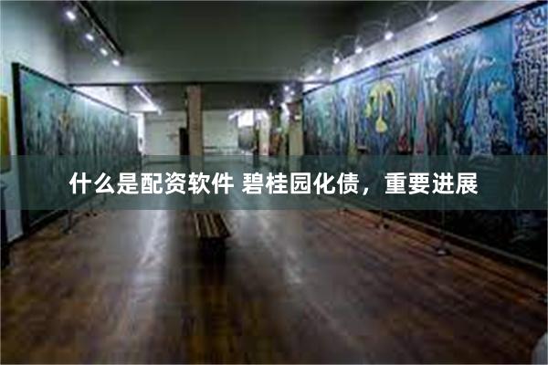 什么是配资软件 碧桂园化债,重要进展
