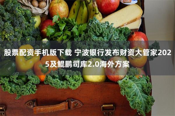 股票配资手机版下载 宁波银行发布财资大管家2025及鲲鹏司库2.0海外方案